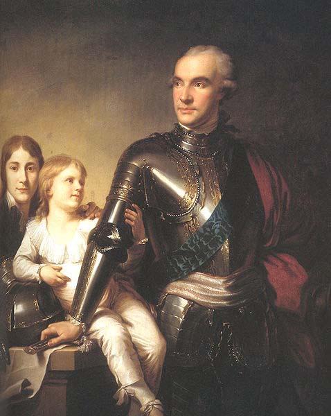 unknow artist The Count Potocki and his sons oil painting image